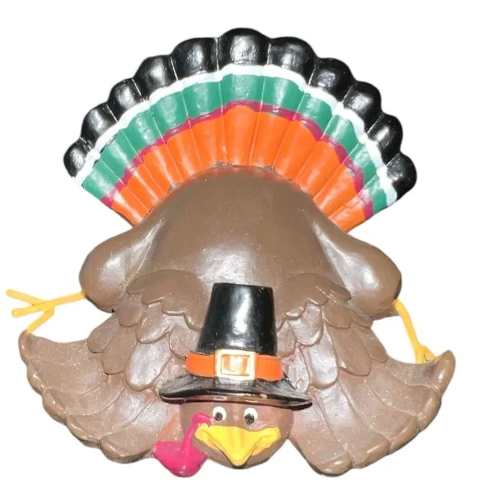 Thanksgiving pilgrimage couple with turkey!